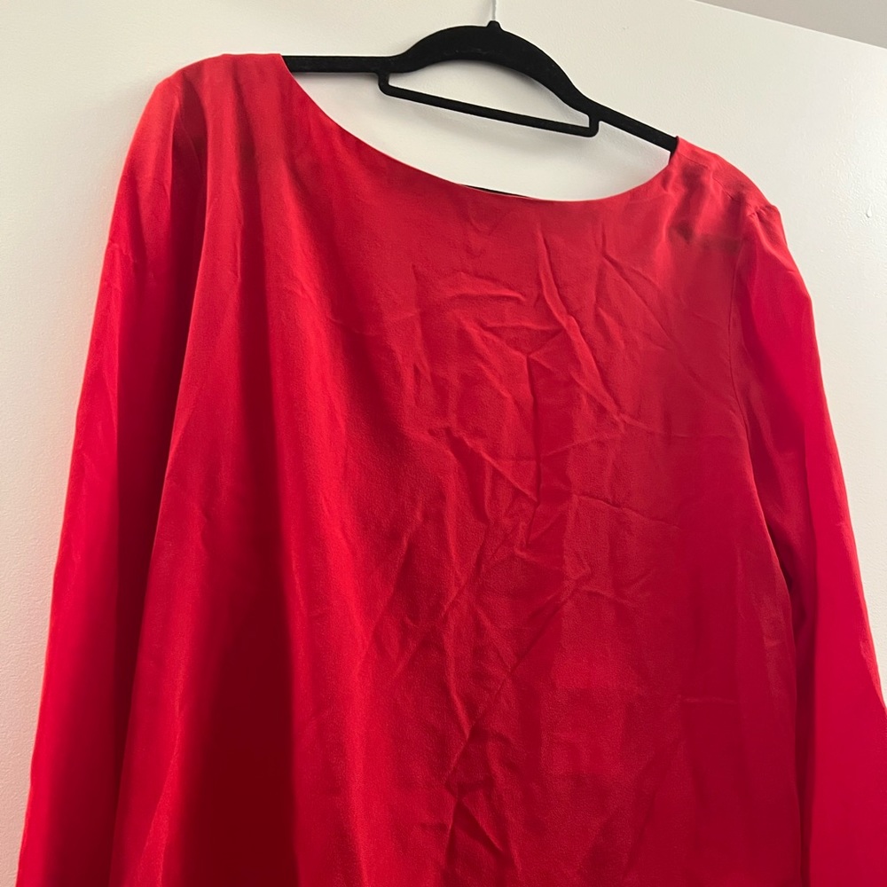 Red long sleeve top by Club Monaco